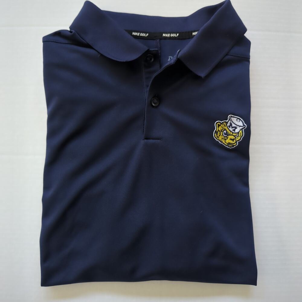 Men's Large Nike Golf Shirt University of Michigan Biff the Wolverine Logo Rare - Picture 6 of 8